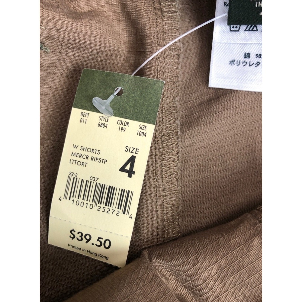 Eddie Bauer Mercer Fit Brown Ripstop Cargo Shorts Womens 4 New Outdoor Hiking - Picture 6 of 10